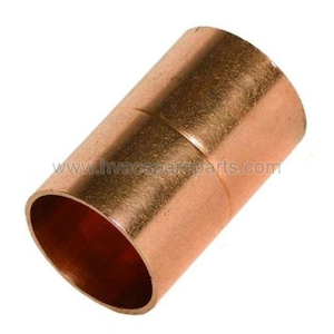 W01009 / C165-0002 Pack of 5 3/8" HVAC Copper Coupling with Rolled Stop 